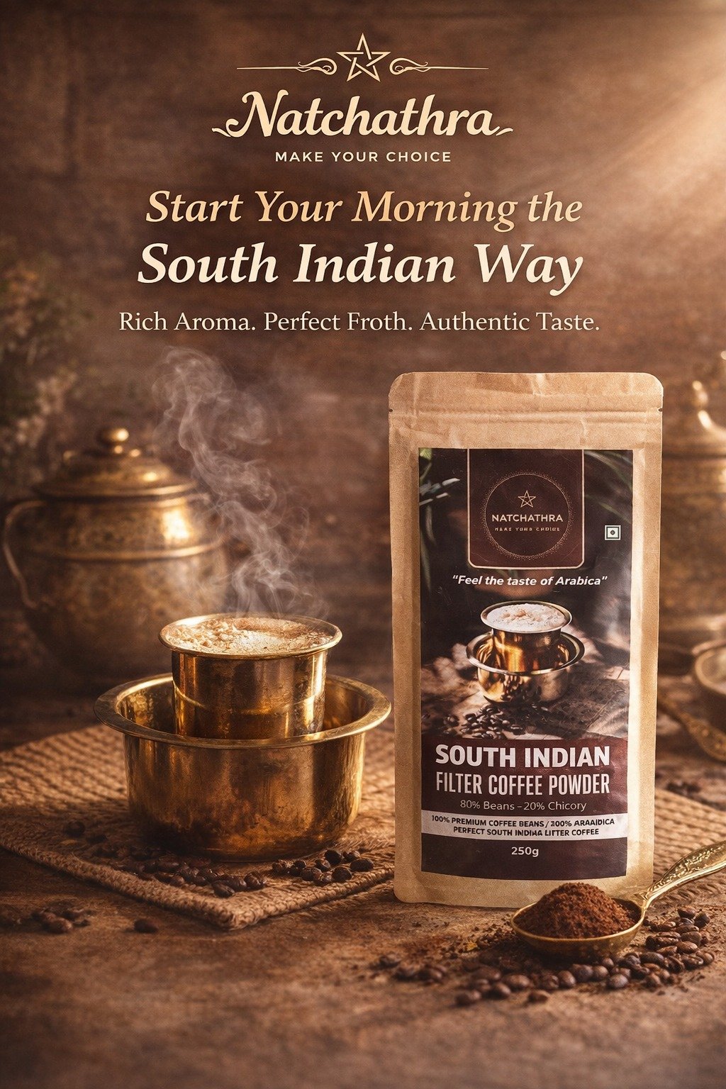 Filter Coffee Powder 80:20 gms